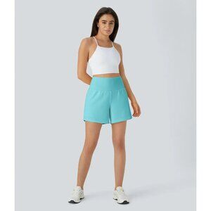 Halara Super High Waisted Pocket & Pocket 2-In-1 Yoga Shorts 5 Longer Length